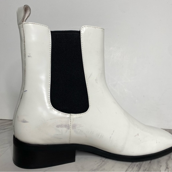Jeffery Campbell Emrys White Leather Chelsea Bootie 8 - Picture 10 of 16